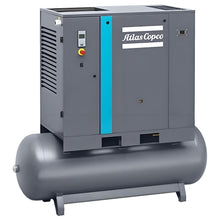 Load image into Gallery viewer, Atlas Copco G15 P FF FM TM Oil-injected Rotary Screw Air Compressor 15kW 20HP 7.5bar/8bar/10bar/13bar Built-in Refrigerant Air Dryer & Air Receiver Tank Stationary Industrial Compressor
