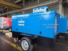 Load image into Gallery viewer, LIUTECH LUY150-13 Diesel Rotary Screw Portable Air Compressor 13bar 185psi 15m³/min 530cfm with Atlas Copco Air-end & Yuchai Engine | Low Noise, Energy-Saving for Mining, Construction, Outdoor Use, Concrete Spraying - Hyshina