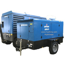 Load image into Gallery viewer, LIUTECH LUY300-25 High-Pressure Diesel Rotary Screw Portable Air Compressor 25bar 360psi 30m³/min 1060cfm with Atlas Copco Air-end & Yuchai Engine | Low Noise, Energy-Saving for Mining, Construction, Heavy-Duty Outdoor Use, Gas Pipeline Construction - Hyshina