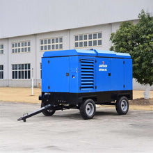 Load image into Gallery viewer, LIUTECH LUY300-25 High-Pressure Diesel Engine Rotary Screw Mobile Portable Air Compressor 25bar 360psi 30m³/min 1060cfm with Atlas Copco Air-end & Yuchai Engine | Low Noise, Energy-Saving for Mining, Construction, Heavy-Duty Outdoor Use - Hyshina