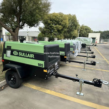 Load image into Gallery viewer, Sullair 185 CFM Portable Mobile Diesel Engine Rotary Screw Air Compressor 7bar 100psi 185cfm 5.2m³/min for Mining Drilling Sandblasting Painting - Hyshina