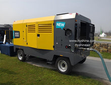 Load image into Gallery viewer, Atlas Copco V1200 Portable Diesel Screw Air Compressor 25 bar 363psi 33.42m³/min 1181CFM Industrial Mining Construction Outdoor - Hyshina