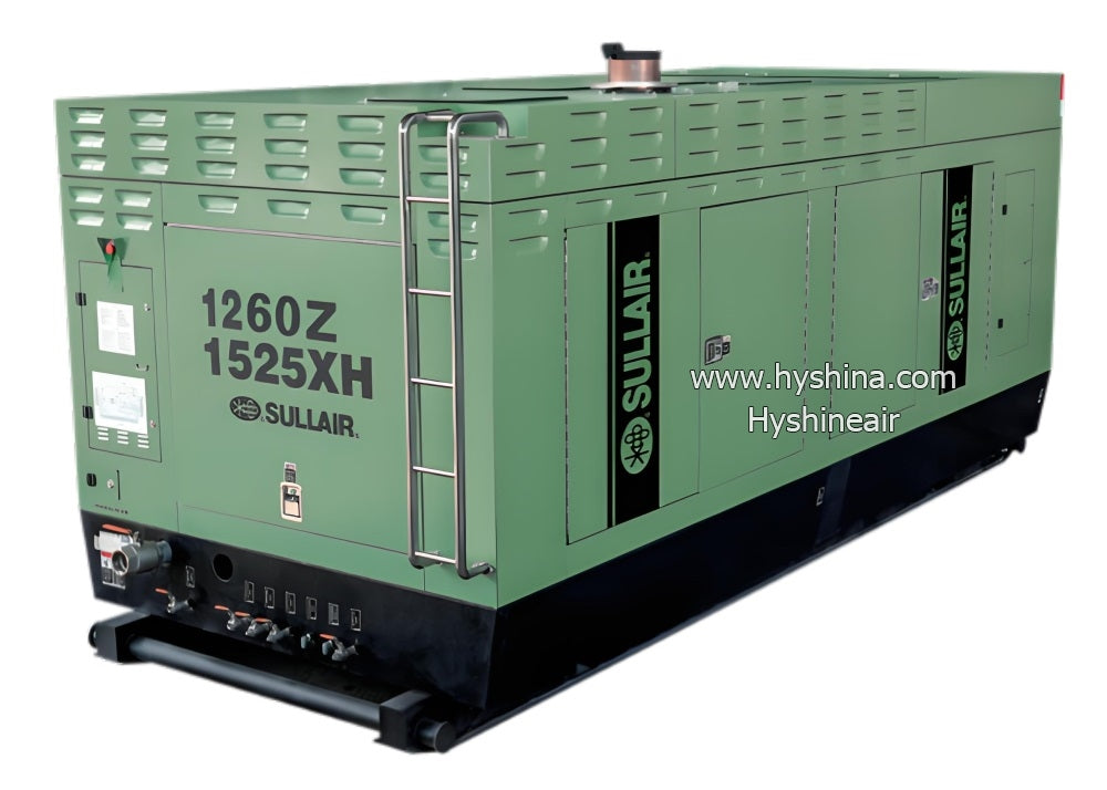 Sullair 1525XH Ultra-High Pressure Diesel Screw Portable Air Compressor 40bar 580psi 1525cfm 43.2m³/min CAT Engine Well Drilling