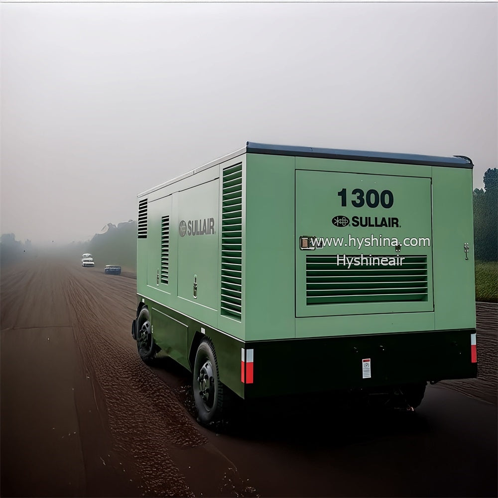 Sullair 1300 CAT High-Pressure Diesel Screw Portable Air Compressor 30.0bar 435psi 34.0cfm 1200m³/min Drilling Rig Air Supply