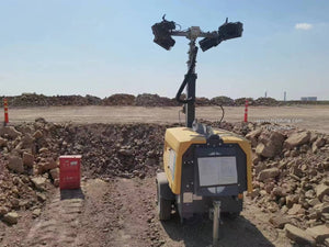 Atlas Copco HiLight V7+ Portable Mobile LED Lighting Tower 7.5m Height 4x350W LED Kubota Engine 110L Fuel Tank 150hrs Run Time