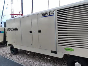 DOOSAN 1000 cfm portable diesel screw air compressor - Hyshina