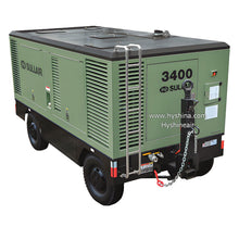 Load image into Gallery viewer, Sullair 3400 Ultra-High Pressure Diesel Screw Portable Air Compressor 34.5bar 500psi 1100cfm 31.1m³/min Deep Oil Well Drilling
