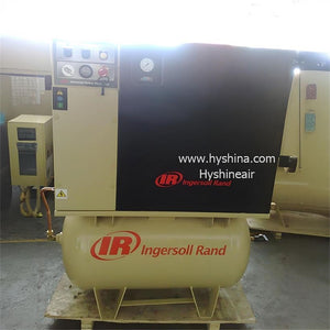 Ingersoll Rand UP5 UP6 TAS Small Oil-injected Screw Air Compressor 7.5kW 10HP 8bar 10bar with Integrated Refrigerated Dryer Optional 272L Receiver