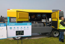 Load image into Gallery viewer, Atlas Copco V1200 Portable Diesel Screw Air Compressor 25 bar 363psi 33.42m³/min 1181CFM Industrial Mining Construction Outdoor

