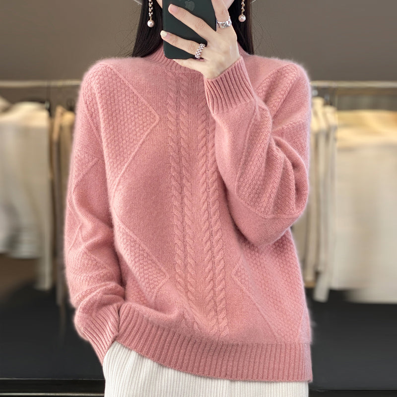 Pullover Knitted Turtleneck Women Sweater