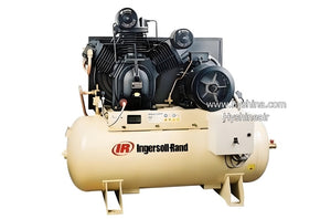 Ingersoll Rand 2475K5/12 Two Stage Lubricated Reciprocating Piston Air Compressor 5.5HP 4kW 12bar 150L Tank Industrial Pneumatic