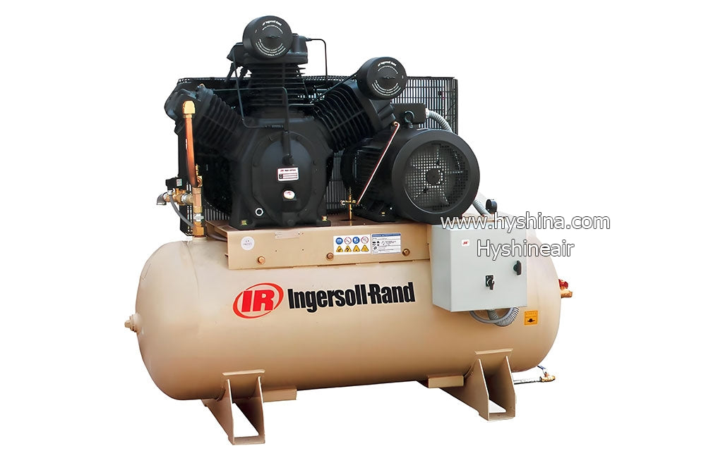 Ingersoll Rand 2475K5/12 Two Stage Lubricated Reciprocating Piston Air Compressor 5.5HP 4kW 12bar 150L Tank Industrial Pneumatic