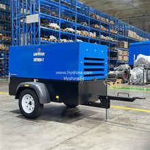Load image into Gallery viewer, LIUTECH LUY050-7 Portable Diesel Rotary Screw Air Compressor 185cfm 5m³/min 7bar 100psi Kubota Engine Atlas Copco Air-end
