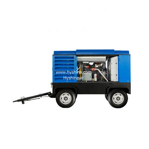 LIUTECH LUY085-14 Portable Screw Air Compressor 14bar 205psi 8.5m³/min 300cfm Diesel Powered Atlas Copco Air-end for Construction Drilling