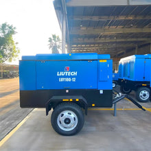 Load image into Gallery viewer, LIUTECH LUY120-7 Diesel Rotary Screw Portable Air Compressor 7bar 100psi 12m³/min 425cfm with Atlas Copco Air-end &amp; Yuchai Engine | Low Noise, Energy-Saving for Construction, Mining, Outdoor Industrial Use, Pneumatic Tools
