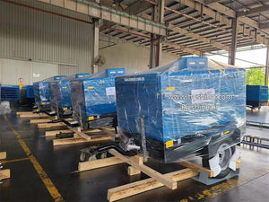 LIUTECH LUY120-12 Diesel Rotary Screw Portable Air Compressor 12bar 175psi 12m³/min 425cfm with Atlas Copco Air-end & Yuchai Engine | Low Noise, Energy-Saving for Construction, Mining, Outdoor Use, Heavy Machinery