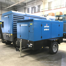 Load image into Gallery viewer, LIUTECH LUY150-13 Diesel Rotary Screw Portable Air Compressor 13bar 185psi 15m³/min 530cfm with Atlas Copco Air-end &amp; Yuchai Engine | Low Noise, Energy-Saving for Mining, Construction, Outdoor Use, Concrete Spraying
