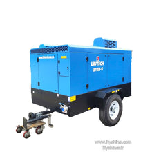 Load image into Gallery viewer, LIUTECH LUY150-17 Diesel Rotary Screw Portable Air Compressor 17bar 250psi 15m³/min 530cfm with Atlas Copco Air-end &amp; Yuchai Engine | Low Noise, Energy-Saving for Mining, Construction, Outdoor Use, Tunnel Excavation
