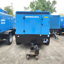 Load image into Gallery viewer, LIUTECH LUY150-17 Diesel Rotary Screw Portable Air Compressor 17bar 250psi 15m³/min 530cfm with Atlas Copco Air-end &amp; Yuchai Engine | Low Noise, Energy-Saving for Mining, Construction, Outdoor Use, Tunnel Excavation
