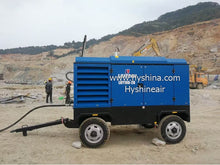 Load image into Gallery viewer, LIUTECH LUY390-25 Diesel Engine Mobile Portable Rotary Screw Air Compressor 15-25bar 35-39m³/min 1235-1377cfm Atlas Copco Air-end
