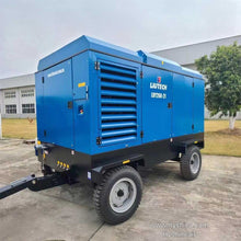 Load image into Gallery viewer, LIUTECH LUY350-28 High-Pressure Diesel Rotary Screw Portable Air Compressor 28bar 400psi 35m³/min 1250cfm with Atlas Copco Air-end &amp; Yuchai Engine | Low Noise, Energy-Saving for Mining, Construction, Heavy-Duty Outdoor Use, Geothermal Drilling
