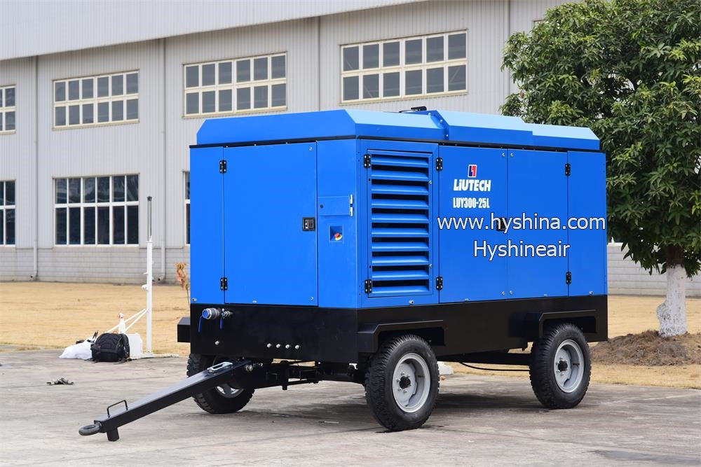LIUTECH LUY270-18 High-Pressure Diesel Rotary Screw Portable Air Compressor 18bar 260psi 27m³/min 955cfm with Atlas Copco Air-end & Cummins Engine | for Industrial Heavy-Duty Outdoor Operations, Pipeline Construction & Pneumatic Machinery Support