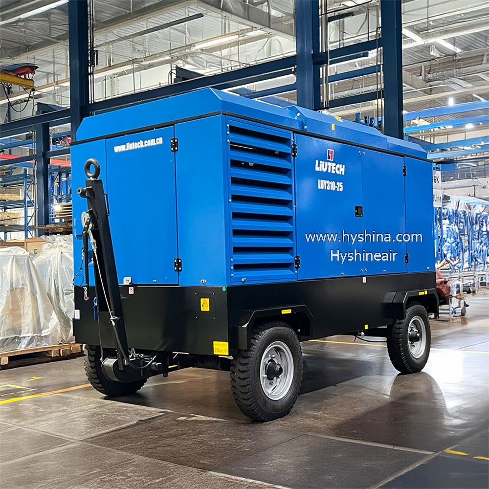 LIUTECH LUY310-25 Diesel Engine Mobile Portable Rotary Screw Air Compressor 18-25bar 28-31m³/min 988-1094cfm  Atlas Copco Air-end