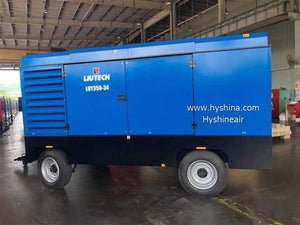 LIUTECH LUY215-21 Mobile Portable Rotary Screw Air Compressor 21bar 300psi 770cfm 21.8m³/min Atlas Copco Air-end Cummins Diesel Engine