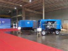 Load image into Gallery viewer, LIUTECH LUY270-18 High-Pressure Diesel Rotary Screw Portable Air Compressor 18bar 260psi 27m³/min 955cfm with Atlas Copco Air-end &amp; Cummins Engine | for Industrial Heavy-Duty Outdoor Operations, Pipeline Construction &amp; Pneumatic Machinery Support
