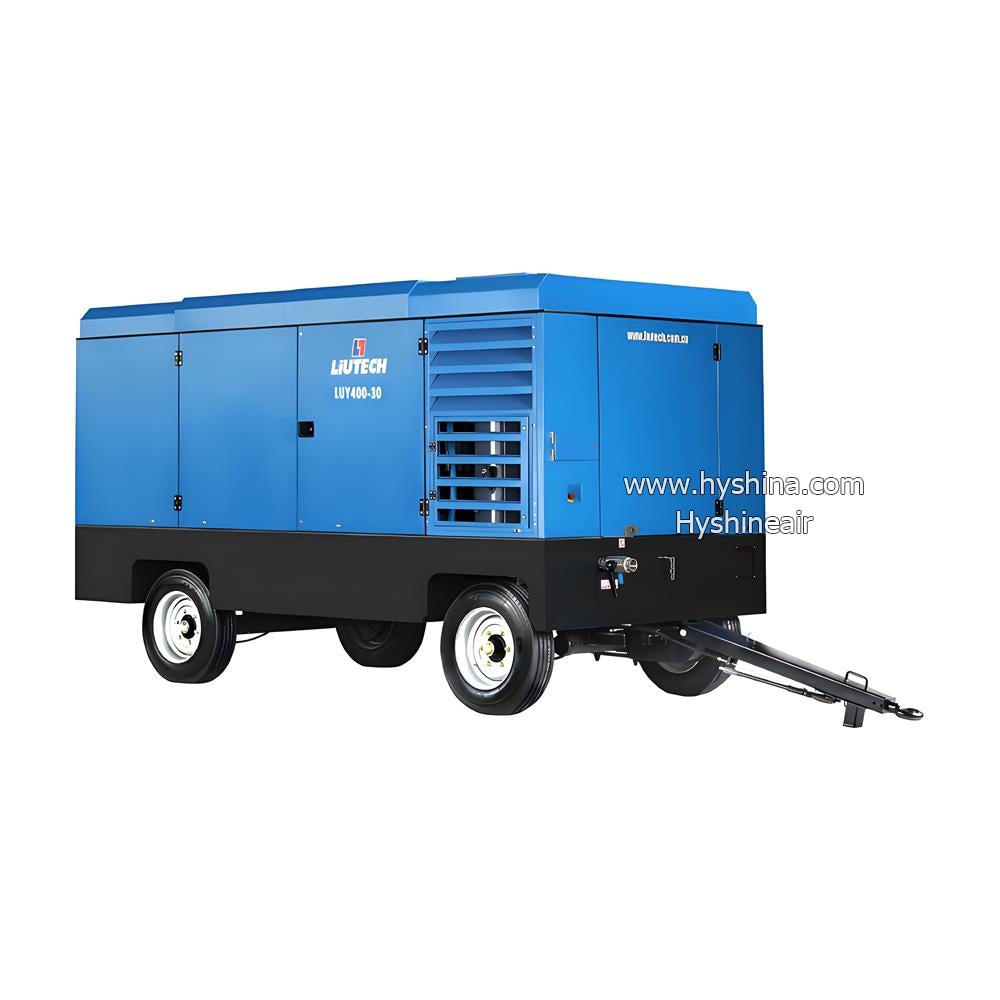 LIUTECH LUY400-30 Diesel Engine Mobile Portable Rotary Screw Air Compressor 20-30bar 35-39m³/min 1235-1377cfm Atlas Copco Air-end