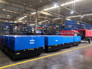 LIUTECH LUY300-25 High-Pressure Diesel Rotary Screw Portable Air Compressor 25bar 360psi 30m³/min 1060cfm with Atlas Copco Air-end & Yuchai Engine | Low Noise, Energy-Saving for Mining, Construction, Heavy-Duty Outdoor Use, Gas Pipeline Construction