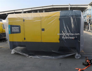Atlas Copco V900 Portable Diesel Screw Air Compressor 25bar 363psi 896cfm 25m³/min Mining Construction Remote Site Outdoor Work - Hyshina