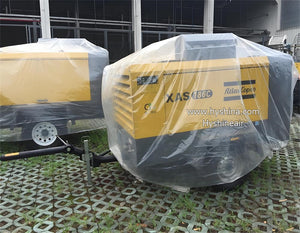 Atlas Copco XAHS700 PACE Portable Diesel Screw Air Compressor 5-12bar 72-175psi 700-550cfm 20-15.6m³/min Industrial Outdoor Use