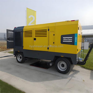 Atlas Copco V1200 Portable Diesel Screw Air Compressor 25 bar 363psi 33.42m³/min 1181CFM Industrial Mining Construction Outdoor