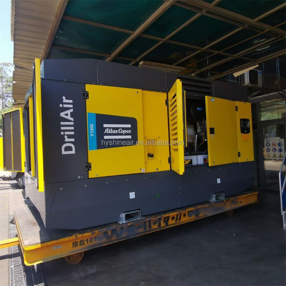 Atlas Copco Y1300 High-Pressure Portable Air Compressor 35bar 508psi 1289-1141cfm 36.5-32.3m³/min High-Altitude Outdoor Work New