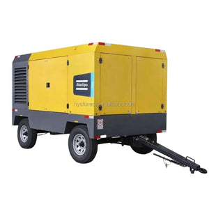 Atlas Copco V900 Portable Diesel Screw Air Compressor 25bar 363psi 896cfm 25m³/min Mining Construction Remote Site Outdoor Work - Hyshina