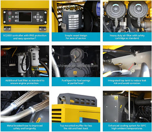 Atlas Copco XAHS850 PACE Portable Diesel Screw Air Compressor 5-12bar 72-175psi 848-679cfm 24-20m³/min Quarrying Versatile Use - Hyshina