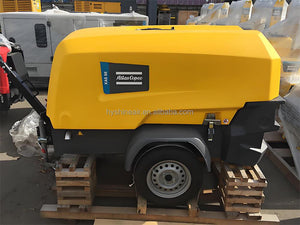 Atlas Copco XAS98 Screw Portable Mobile Air Compressor 7bar 100psi 188cfm 5.3m³/min Diesel Engine Mine Construction Industrial