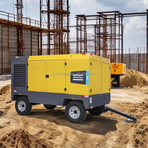 Atlas Copco V900 Portable Diesel Screw Air Compressor 25bar 363psi 896cfm 25m³/min Mining Construction Remote Site Outdoor Work - Hyshina