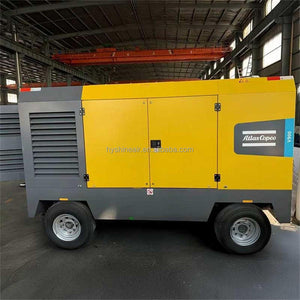 Atlas Copco V900 Portable Diesel Screw Air Compressor 25bar 363psi 896cfm 25m³/min Mining Construction Remote Site Outdoor Work - Hyshina