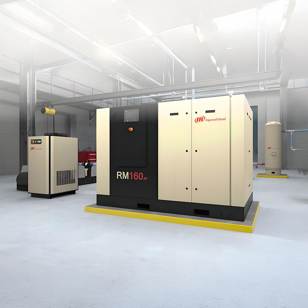 Ingersoll Rand RS200i Oil-Flooded Screw Air Compressor 200kW 250HP 7.5/8.5/10bar 41.5/40.0/35.7m³/min Stationary Motor