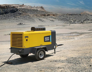 Atlas Copco XAHS350 Portable Diesel Screw Air Compressor 12bar 360cfm 10m³/min XAHS166C XAHS175 Silent Mining Construction Industrial Outdoor