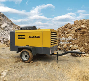 Atlas Copco XAVS450 XAVS206 Portable Diesel Screw Air Compressor 14bar 441cfm 13m³/min Heavy Duty Mining Construction Outdoor Industrial - Hyshina