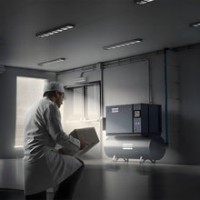 Load image into Gallery viewer, Atlas Copco SF1 SF1S FF TM Skid Oil-free Scroll Air Compressor 1.5kW 2HP 8bar/116psi 10bar/145psi Stationary Industrial Machine
