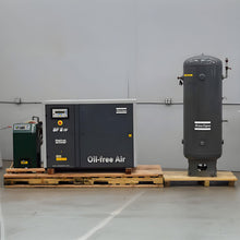 Load image into Gallery viewer, Atlas Copco SF1 SF1S FF TM Skid Oil-free Scroll Air Compressor 1.5kW 2HP 8bar/116psi 10bar/145psi Stationary Industrial Machine
