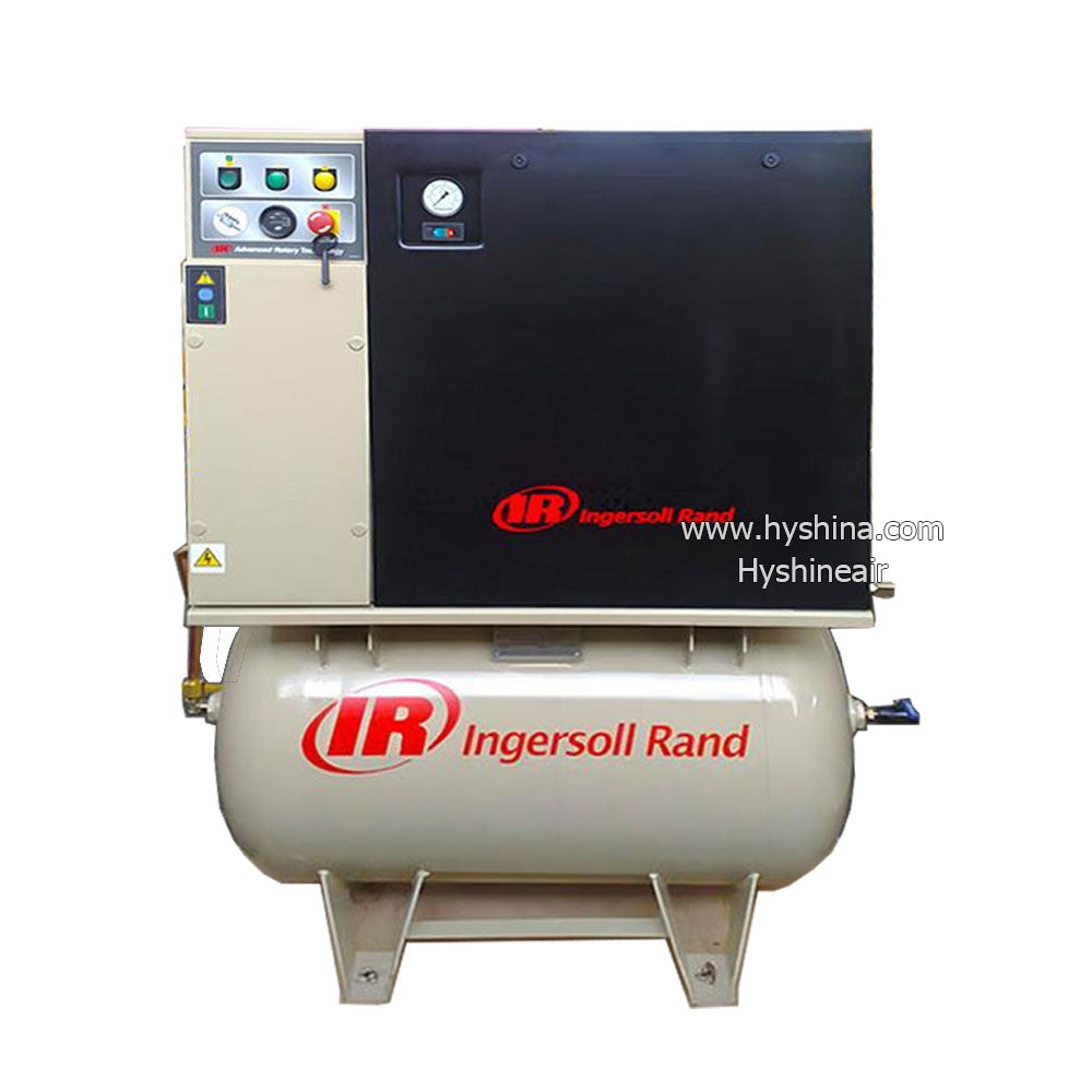 Ingersoll Rand UP5 UP6 TAS Small Oil-injected Screw Air Compressor 7.5kW 10HP 8bar 10bar with Integrated Refrigerated Dryer Optional 272L Receiver
