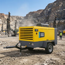Load image into Gallery viewer, Atlas Copco XAVS650 High Pressure Mobile Diesel Screw Air Compressor 650 CFM 18 M3/min 14 Bar 200 Psi Cummins 260HP Drilling Rig
