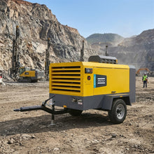 Load image into Gallery viewer, Atlas Copco XAXS600 High Pressure Mobile Diesel Screw Air Compressor 600 CFM 17 M3/min 17bar 250 Psi Cummins Water Well Drilling
