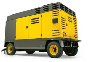 Atlas Copco Size 2: Wagon-mounted, oil-injected, rotary screw portable compressors, 7-25 bar (100-365 psig) - Hyshina
