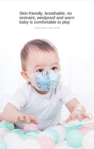 Children Disposable Face Mouth Mask Anti-Virus 4-Ply Protective For Baby - Hyshina